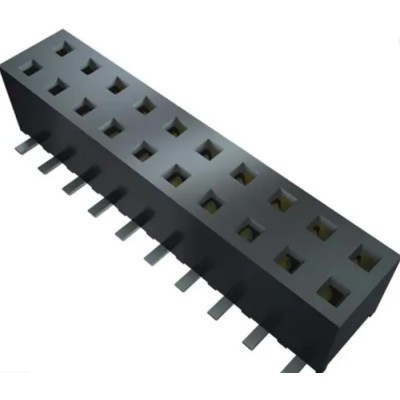 Samtec MMS Series 6-Contact 1 Row 2 mm Pitch Straight Through Hole PCB Socket MMS-106-02-L-SH-TR