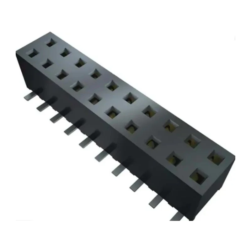 Samtec MMS Series 6-Contact 1 Row 2 mm Pitch Straight Through Hole PCB Socket MMS-106-02-L-SH-TR