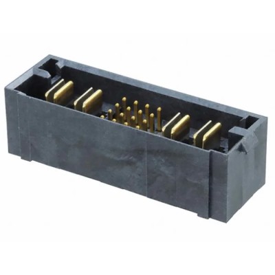 Samtec MPTC Series Straight Through Hole PCB Header, 20 Contacts, 2 mm Pitch, 10 Rows, Shrouded MPTC-02-16-02-6.30-01-L-V-LC