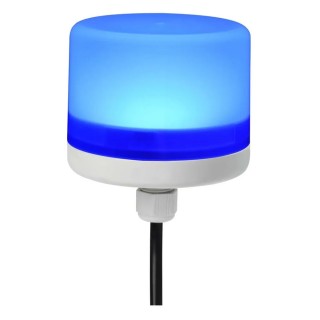 RS PRO Blue LED Beacon 24V DC Steady Light Polycarbonate Housing IP66 Rated 199-9731