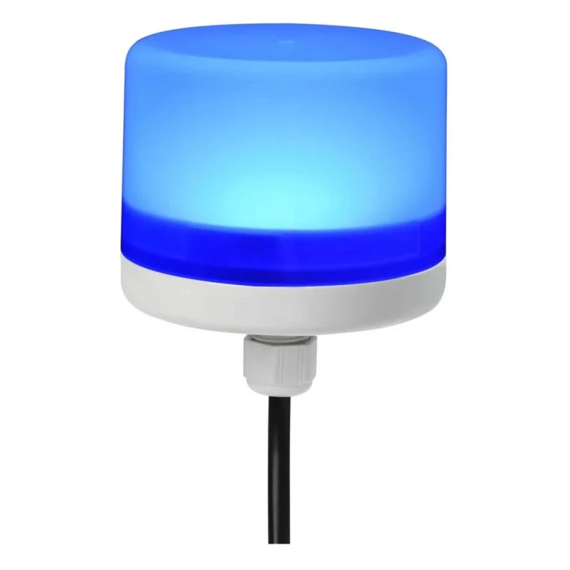 RS PRO Blue LED Beacon 24V DC Steady Light Polycarbonate Housing IP66 Rated 199-9731