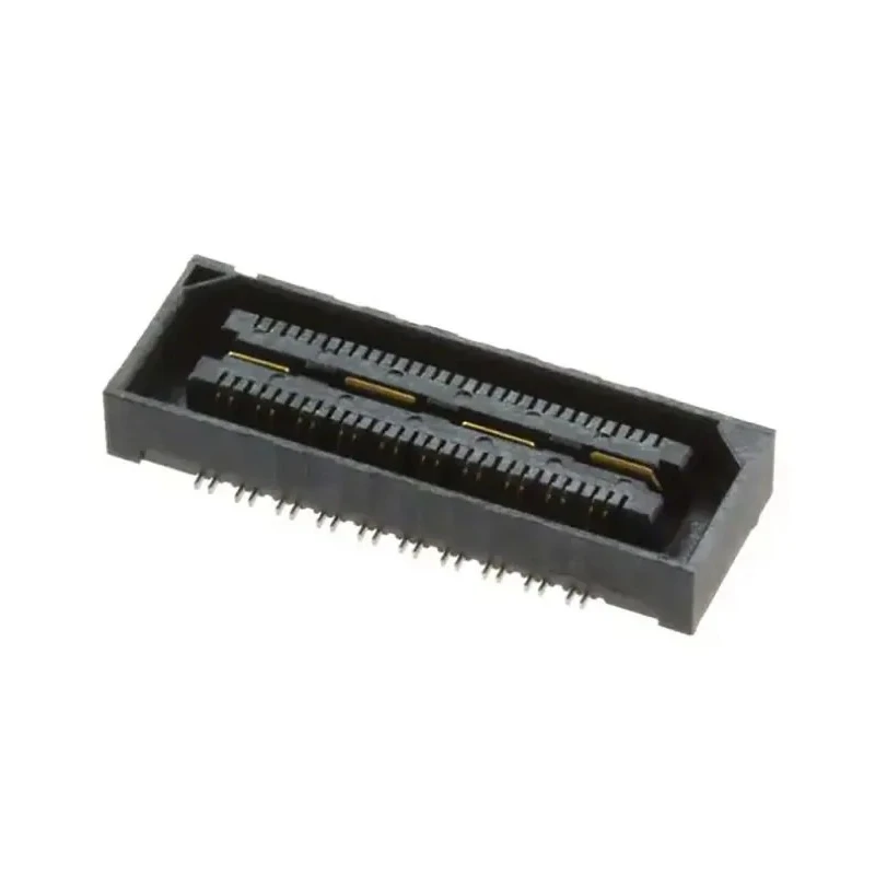 Samtec QSH-RA Series Right Angle Through Hole PCB Socket, 60-Contact, 2 Row, 0.55 mm Pitch, 220V, 21.8A QSH-030-01-H-D-A