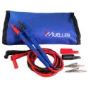 Mueller Electric Multimeter Test Probe Kit 10A, Banana Jack, Alligator Clip, Angle Plug KT-BMMPS