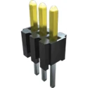 Samtec TMS Series Straight Through Hole Pin Header 15 Contacts 1.27 mm Pitch 1 Row Unshrouded TMS-115-01-G-S