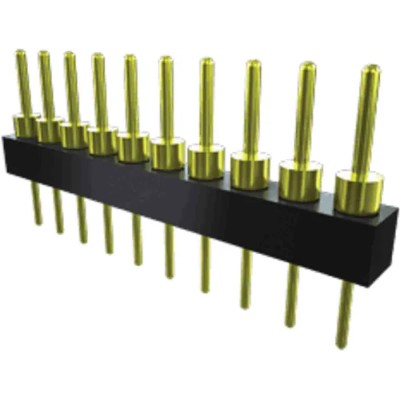 Samtec TS Series Straight Through Hole Pin Header 20 Contacts 2.54 mm Pitch 1 Row Unshrouded TS-120-T-A