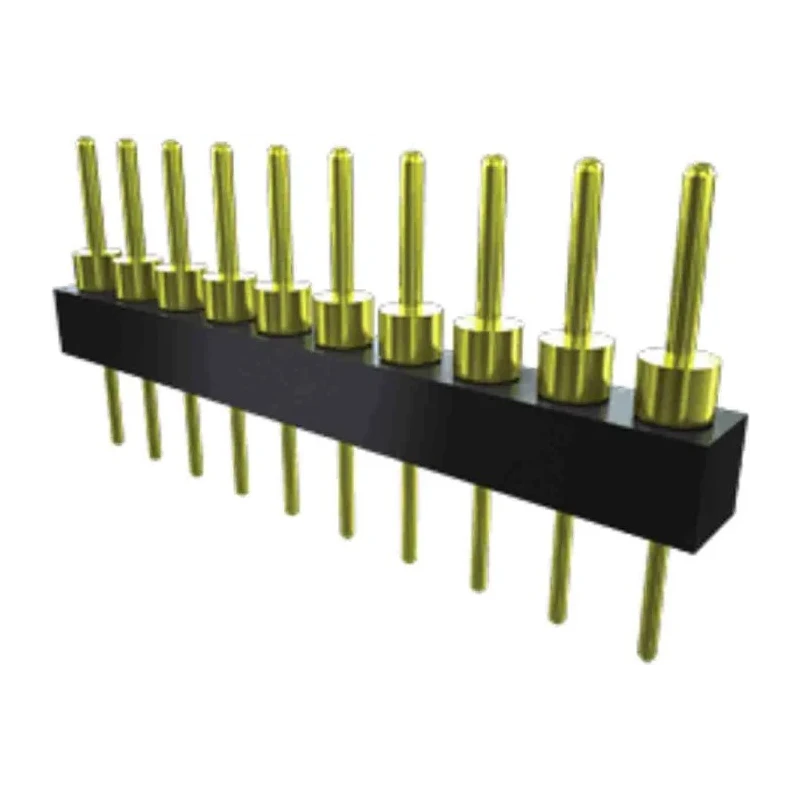 Samtec TS Series Straight Through Hole Pin Header, 32 Contacts, 2.54 mm Pitch, 1 Row, Unshrouded TS-132-T-A