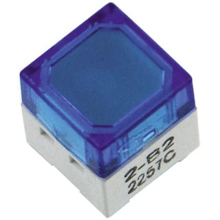 Omron Illuminated Blue Cap Tactile Switch SPST-NO 50mA 24V dc Momentary PCB Mount IP00 