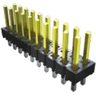 Samtec Pin Header 3 Contacts 2.54 mm Pitch 1 Row Unshrouded Through Hole TSW-103-14-T-S-LL
