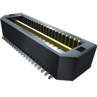 Samtec QTE Series Straight Surface PCB Header 80 Contacts 0.8 mm Pitch 2 Row Shrouded QTE-040-01-L-D-EM2