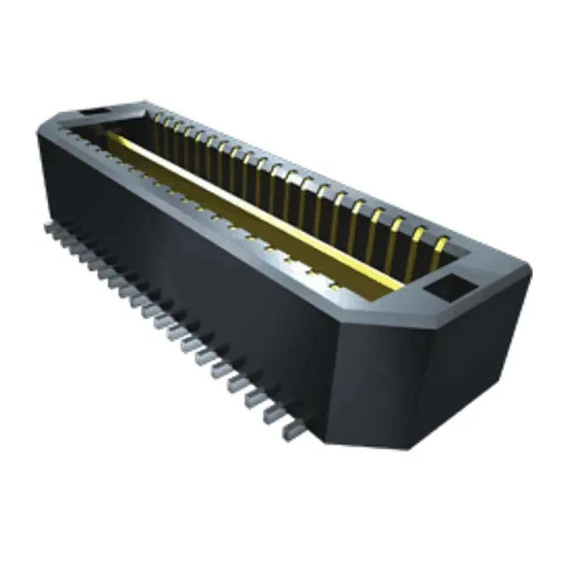 Samtec QTE Series Straight Surface PCB Header 80 Contacts 0.8 mm Pitch 2 Row Shrouded QTE-040-01-L-D-EM2
