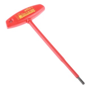 Wiha T Metric Hex Key Hex Size 4 mm Long Arm Chrome Vanadium Steel Black Finish 27928
