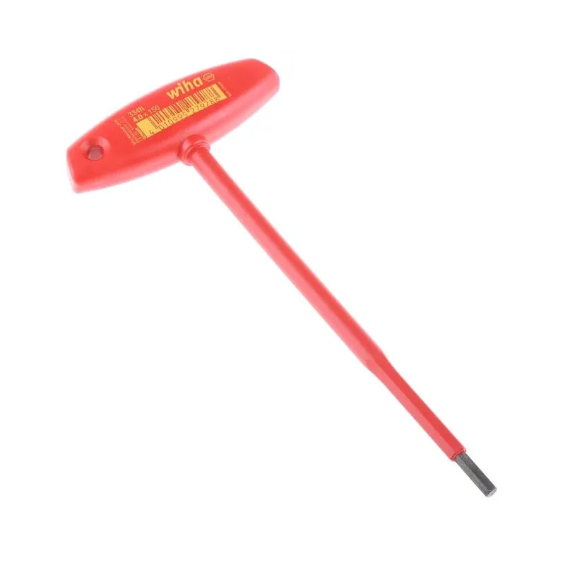 Wiha T Metric Hex Key Hex Size 4 mm Long Arm Chrome Vanadium Steel Black Finish 27928