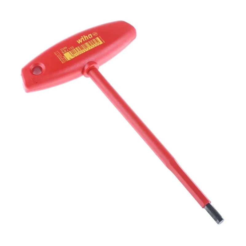 Wiha T Metric Hex Key Long Arm, 5 mm Hex Size, Chrome Vanadium Steel, Black Finish 27929