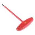 Wiha T Metric Hex Key Long Arm, 5 mm Hex Size, Chrome Vanadium Steel, Black Finish 27929