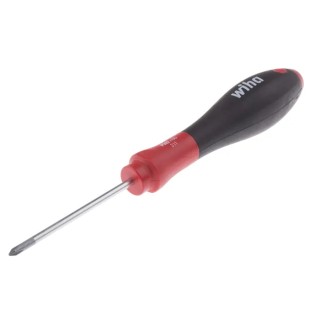 Wiha Philips Screwdriver PH0 Tip 60 mm Blade, 164 mm Overall Length Bi-Material Handle Chrome Vanadium Steel 00754