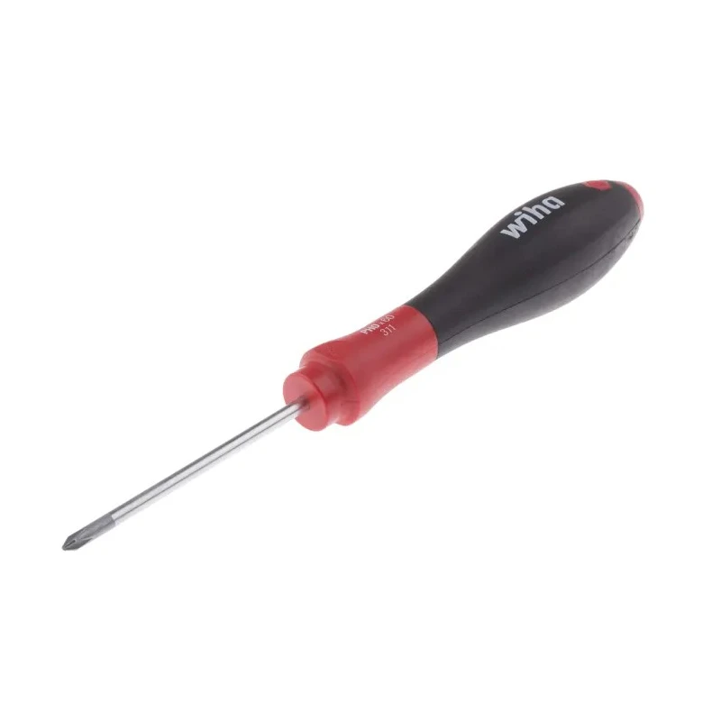 Wiha Philips Screwdriver PH0 Tip 60 mm Blade, 164 mm Overall Length Bi-Material Handle Chrome Vanadium Steel 00754