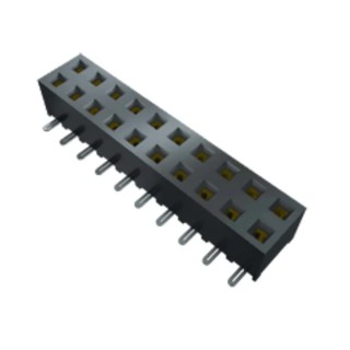 Samtec PCB Socket 10-Contact 2 Row 2 mm Pitch Surface Mount SMM-105-01-L-D
