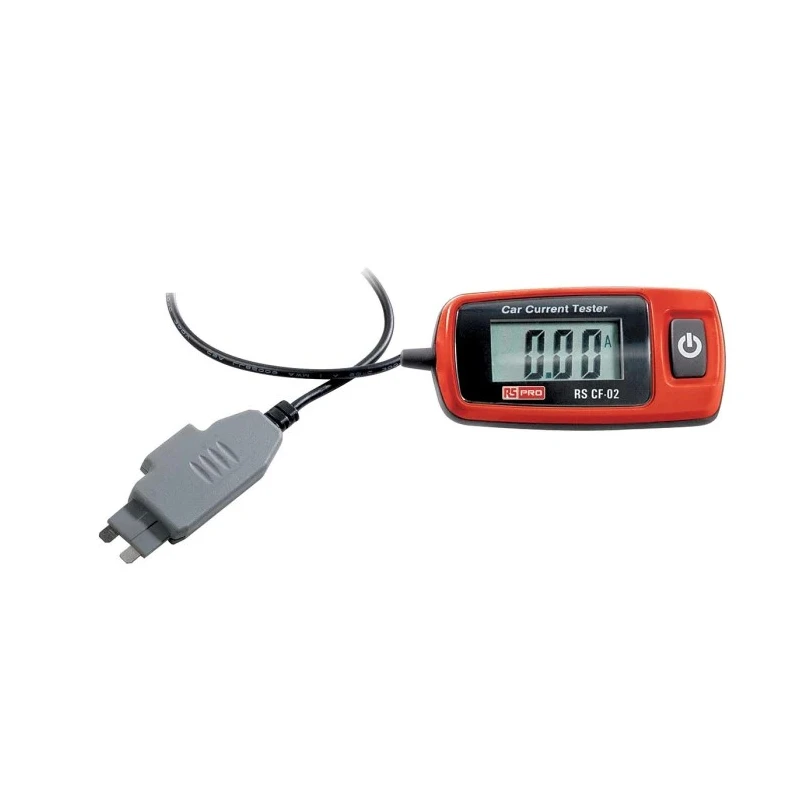 RS PRO Automotive Current Tester 20 A, 48 V AC, LCD Backlight, Battery Powered 200-3704