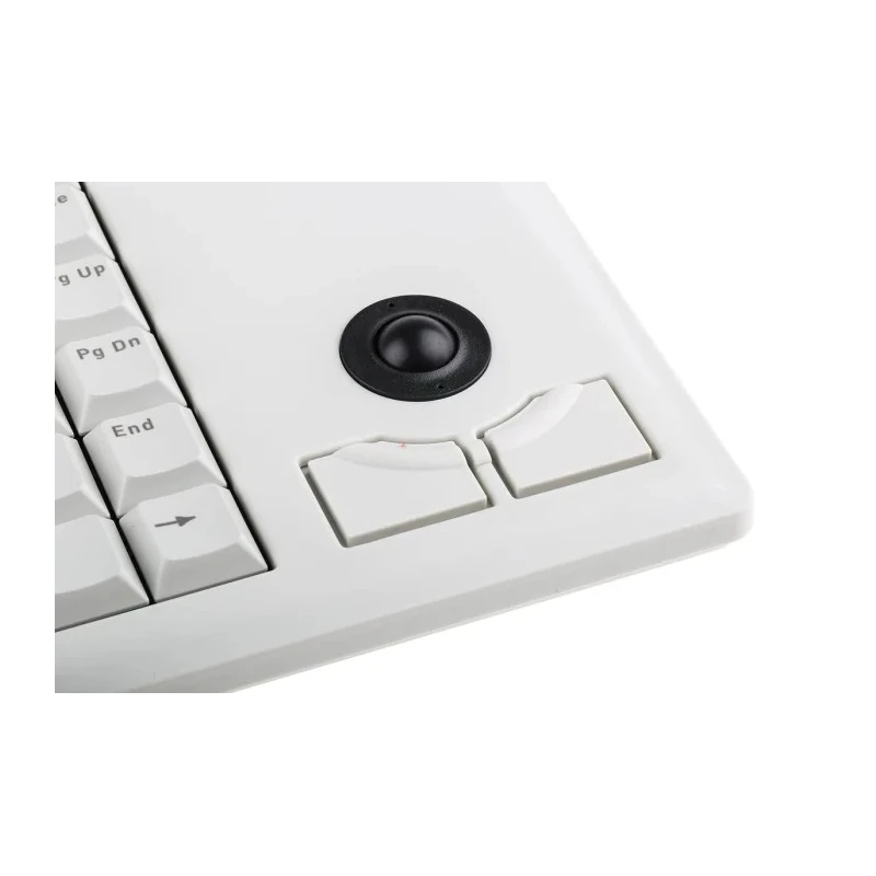 Cherry Wired USB Compact Trackball Keyboard QWERTY UK Layout Grey Industrial Grade 83 Keys G84-4400LUBGB-0