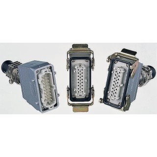 EPIC Heavy Duty Power Connector Kit with Dust Cover, Insert, Bulkhead Housing, 16 Contacts, 10A 10072000+10087000+10195000