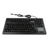 Cherry Wired USB Compact Touchpad Keyboard QWERTY (UK) Black 415mm Width 105 Keys Industrial Grade G80-11900LUMGB-2