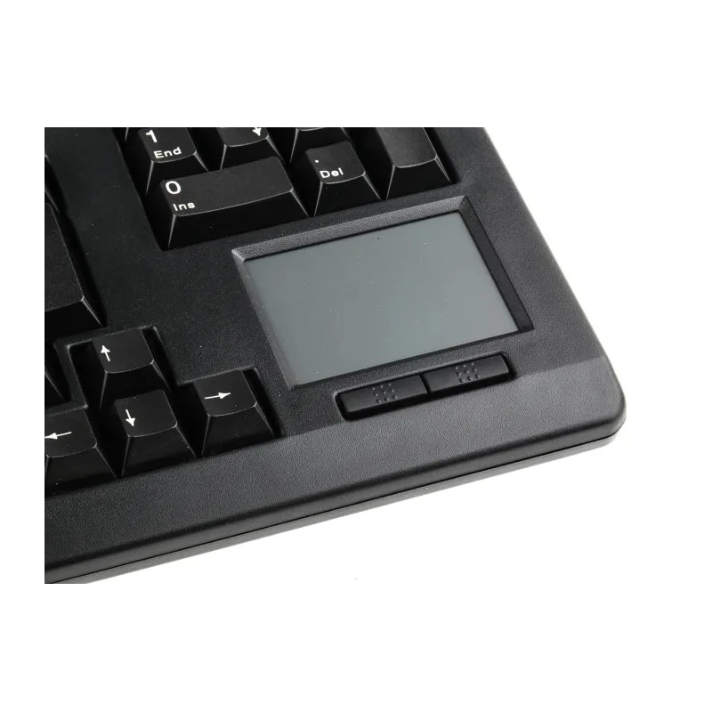Cherry Wired USB Compact Touchpad Keyboard QWERTY (UK) Black 415mm Width 105 Keys Industrial Grade G80-11900LUMGB-2
