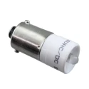 EAO White Indicator Lamp Single Chip, BA9 Base, 10 mm Diameter, 1050mcd, 7mA Current, 24V AC/DC 10-2512.1149