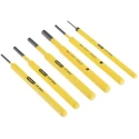 Stanley 6-Piece Pin Punch Set, 3mm Shank Diameter, 6in Overall Length, Chrome Vanadium Steel 4-18-226