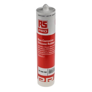 RS PRO Non-Corrosive Silicone Sealant White Sealant Paste 310 ml Cartridge 494-102