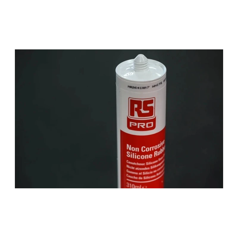 RS PRO Non-Corrosive Silicone Sealant White Sealant Paste 310 ml Cartridge 494-102