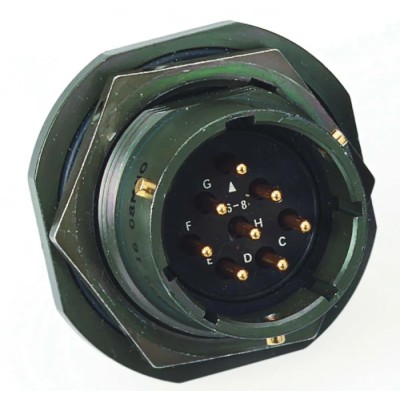 Amphenol Limited MIL Spec Circular Connector Copper Alloy Straight 19 Contacts 7.5A 850V Shell Size 14 62GB-16F14-19PN-760