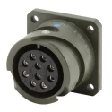 Amphenol Industrial MIL Spec Circular Connector 3 Contacts 13A 700V Box Mount Straight Aluminium Alloy MS3102E14S-7P