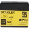 Stanley Flat Safety Knife Blade Heavy Duty 62mm Length 0.61mm Thickness 100 Pieces 1-11-921