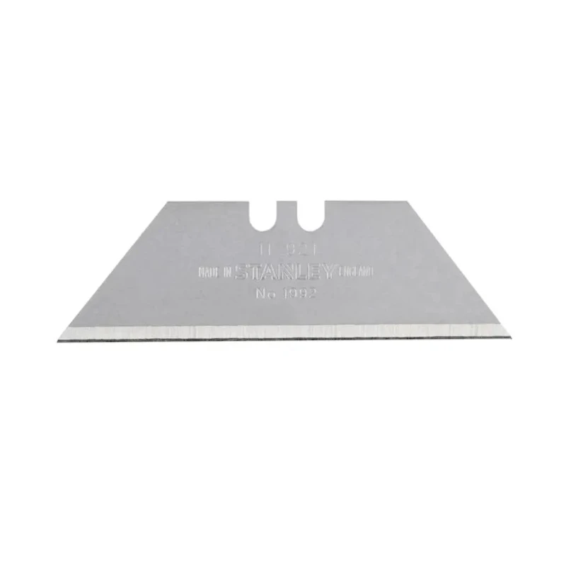 Stanley Flat Safety Knife Blade Heavy Duty 62mm Length 0.61mm Thickness 100 Pieces 1-11-921