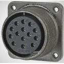 Amphenol Industrial MS-E Copper Alloy Straight 14 Way Box Mount MIL Spec Circular Connector Male Female MS3102E22-19SW