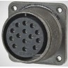 Amphenol Industrial MS-E Copper Alloy Straight 14 Way Box Mount MIL Spec Circular Connector Male Female MS3102E22-19SW