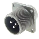 Amphenol Industrial MIL Spec Circular Connector MS3102E16-10P W/P CAP Copper Alloy Straight 3 Way Box Mount 700V 23A MS-E