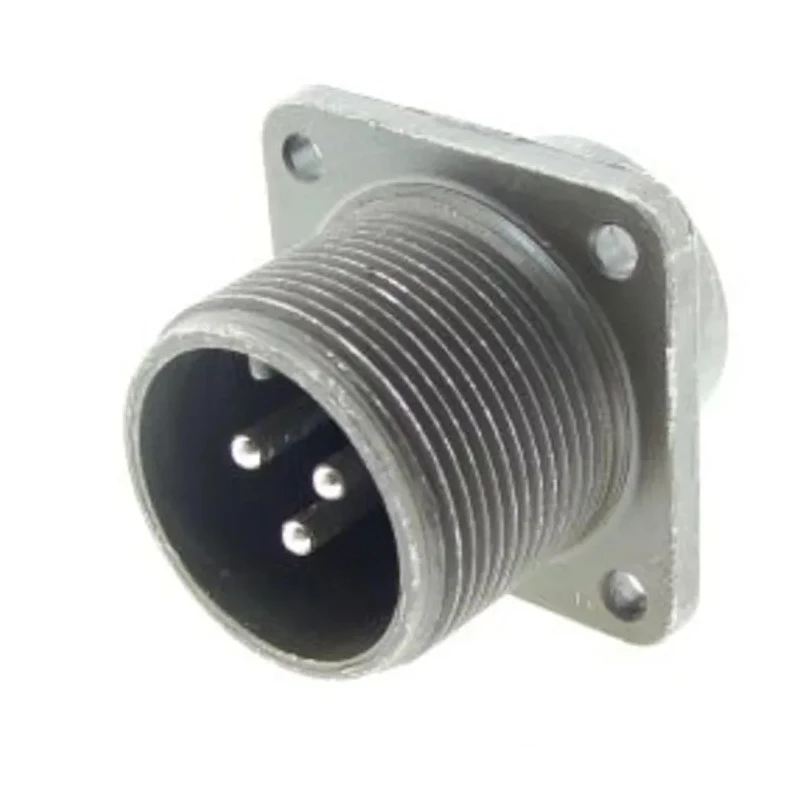 Amphenol Industrial MIL Spec Circular Connector MS3102E16-10P W/P CAP Copper Alloy Straight 3 Way Box Mount 700V 23A MS-E