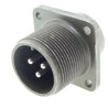 Amphenol Industrial MIL Spec Circular Connector MS3102E16-10P W/P CAP Copper Alloy Straight 3 Way Box Mount 700V 23A MS-E