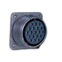 Amphenol Industrial MIL Spec Circular Connector 22 Shell Size Copper Alloy Housing 8 Way Box Mount 23A 1250V MS3102E22-23P
