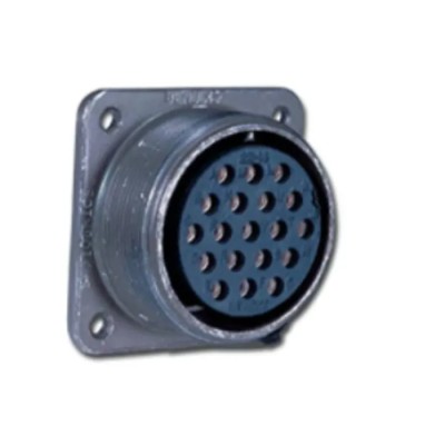 Amphenol Industrial MIL Spec Circular Connector 22 Shell Size Copper Alloy Housing 8 Way Box Mount 23A 1250V MS3102E22-23P
