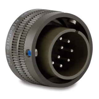 Amphenol Industrial MIL Spec Circular Connector Copper Alloy Straight 4 Way Cable, 1.75kV, 13A, Male Connector MS3106A22-10S