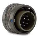 Amphenol Industrial MIL Spec Circular Connector Copper Alloy Straight 3 Way Cable, 700V, 13A, Aluminium Alloy MS3106E14S-1P