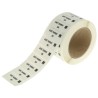 RS PRO Pre-Printed Adhesive Label Asset Number 22mm x 58mm 999 Per Pack 494-534