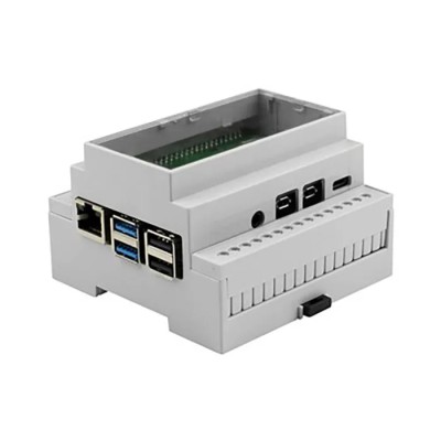CAMDENBOSS Development Board Case for Raspberry Pi 4B, Polycarbonate Grey External 90x88x58mm CBRPI-DR-4-GRY