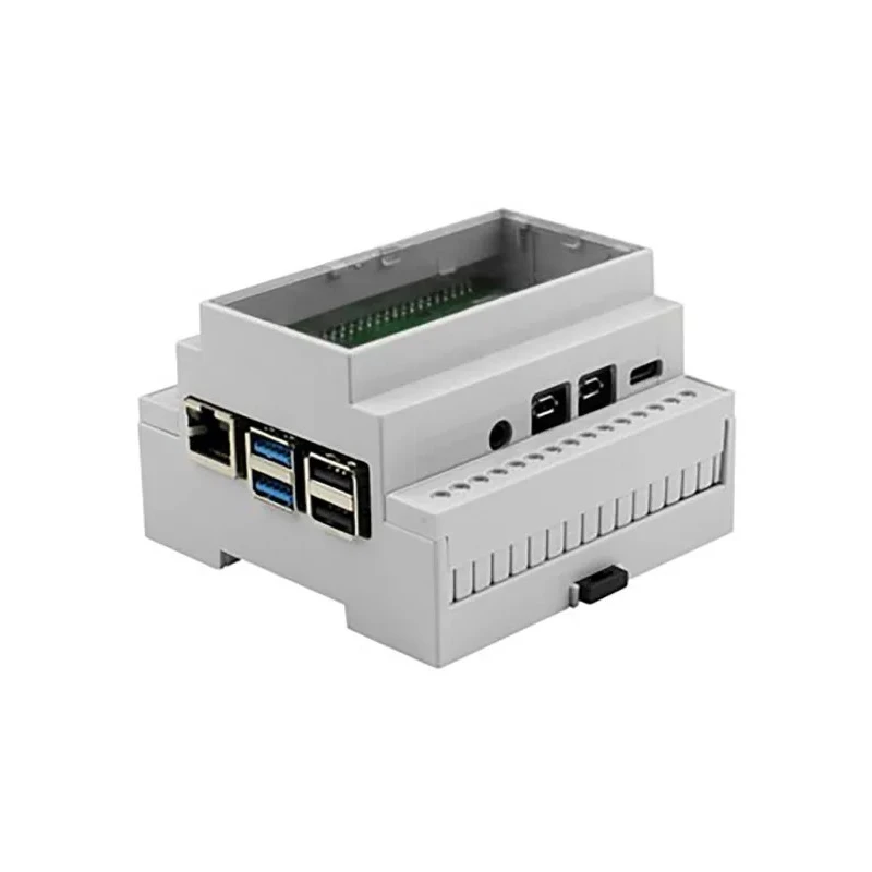 CAMDENBOSS Development Board Case for Raspberry Pi 4B, Polycarbonate Grey External 90x88x58mm CBRPI-DR-4-GRY