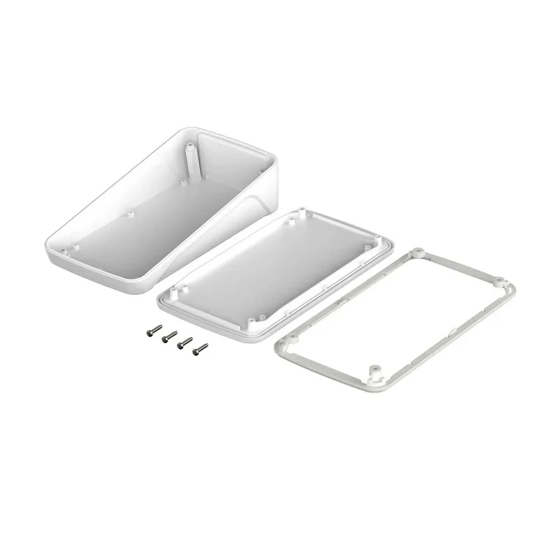 Bopla BoPad Series White ABS Desktop Enclosure Sloped Front 200 mm x 105 mm x 53.6 mm 35190036.HMT1 BOP 900 PH - 9016