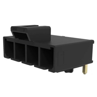 Molex Mega-Fit Series Right Angle Through Hole PCB Header, 6 Contacts, 5.7 mm Pitch, 1 Row, Shrouded 200241-1216