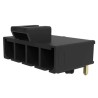 Molex Mega-Fit Series Right Angle Through Hole PCB Header, 6 Contacts, 5.7 mm Pitch, 1 Row, Shrouded 200241-1216