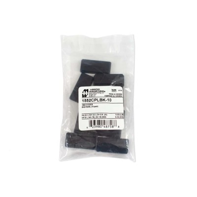 Hammond ABS Plastic End Panel 16mm Height 76mm Width 51mm Length 1552CPLBK-10